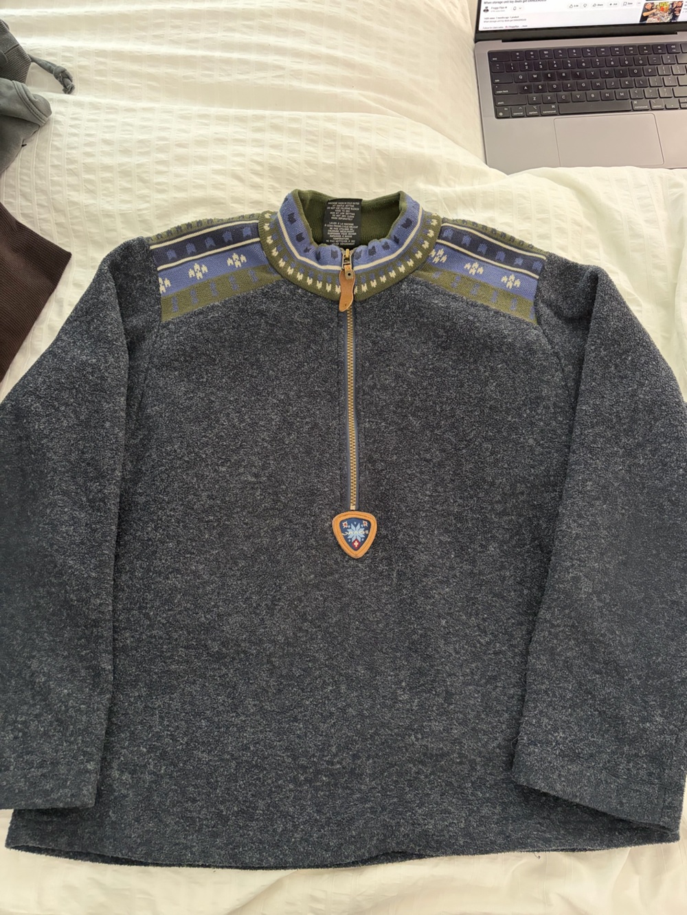 Vintage Orage Quarter-Zip Fleece sweater